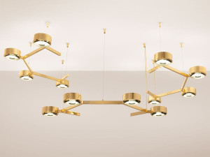 Латунный потолочный светильник