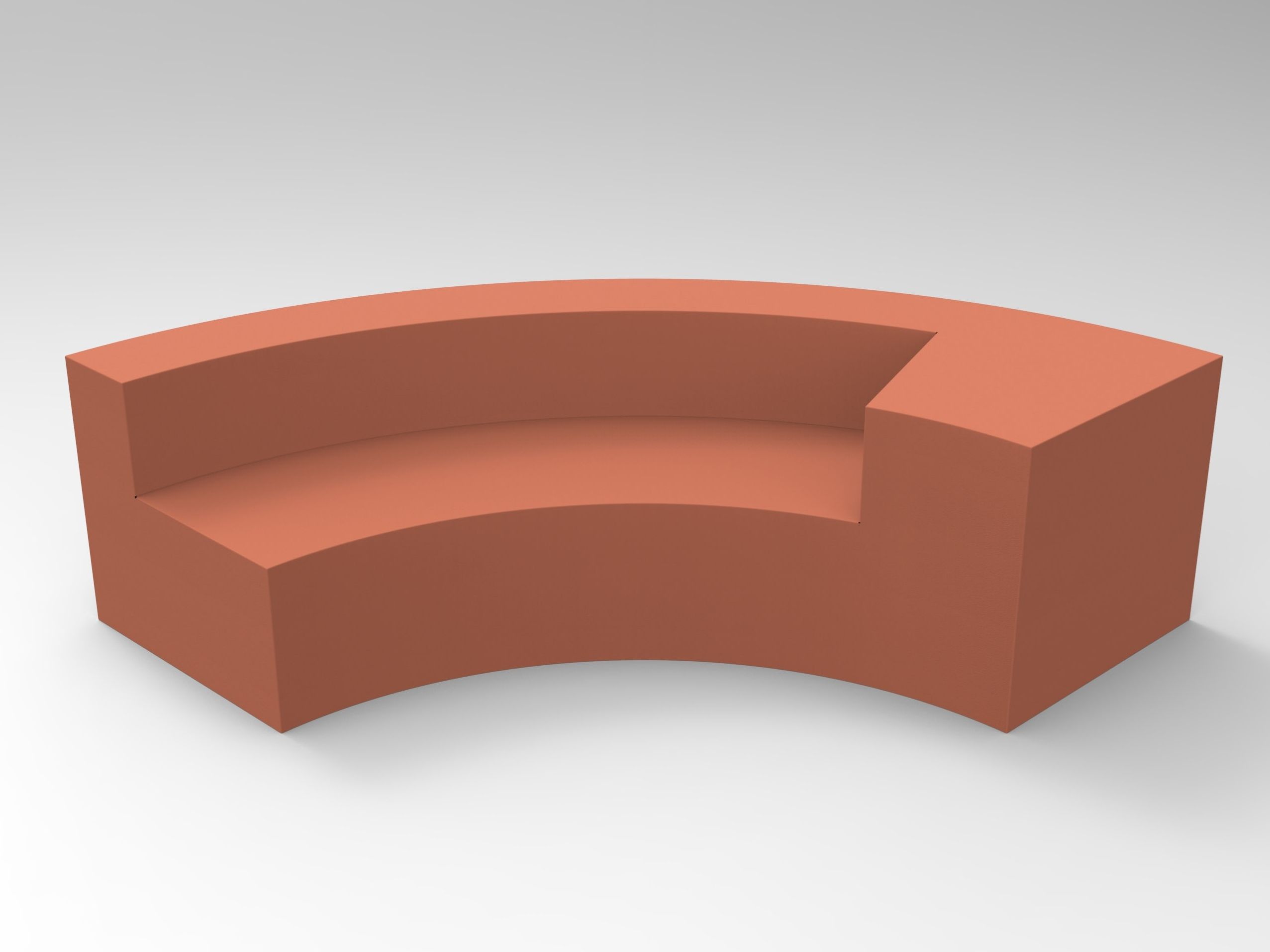 Модульная скамья из пены QM со спинкой Quinze & Milan Осака ARCH-00000962 - Вид №3