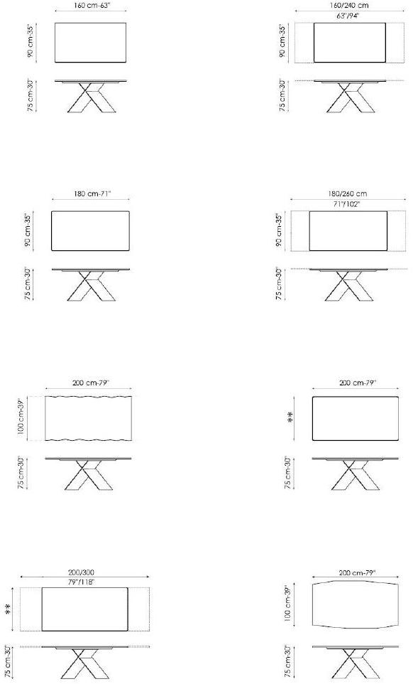 Bonaldo Прямоугольный керамический стол Ax sun-id-1347856 - Вид №5