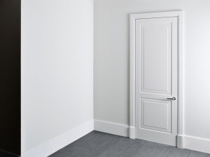 Распашная дверь из тамбура со скрытыми петлями