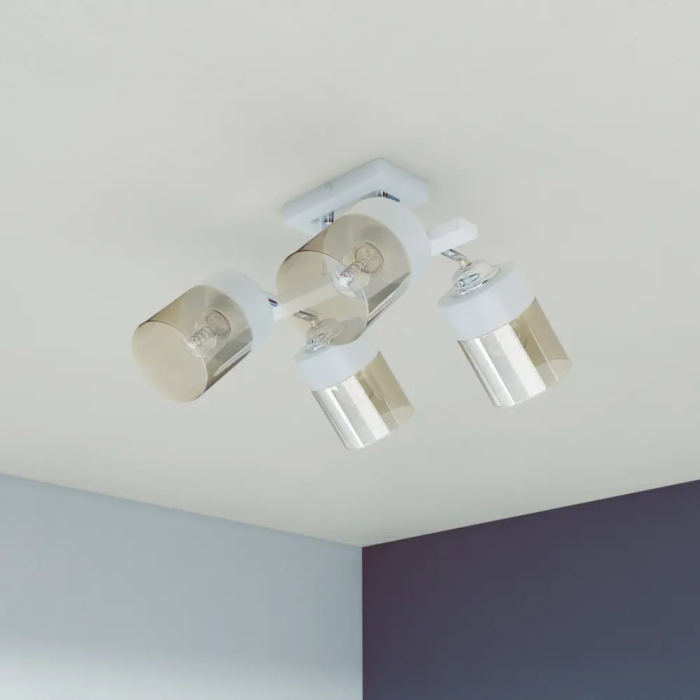 Люстра потолочная KREAFORTA Vereya 4 ламп цвет белый STLM-2058496 - Вид №2