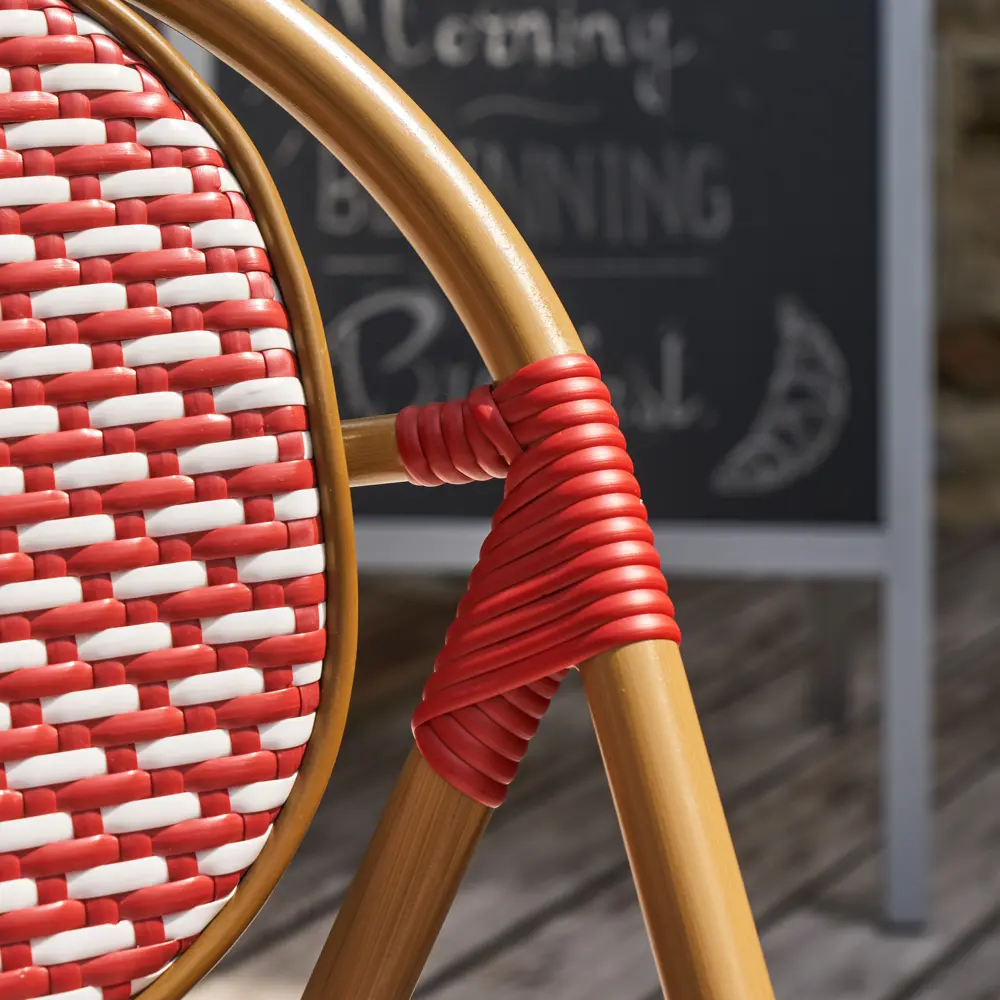 Стол садовый Naterial Paris 60x60x74.5 см чугун/камень цвет бежево-черный STLM-2100781 - Вид №9