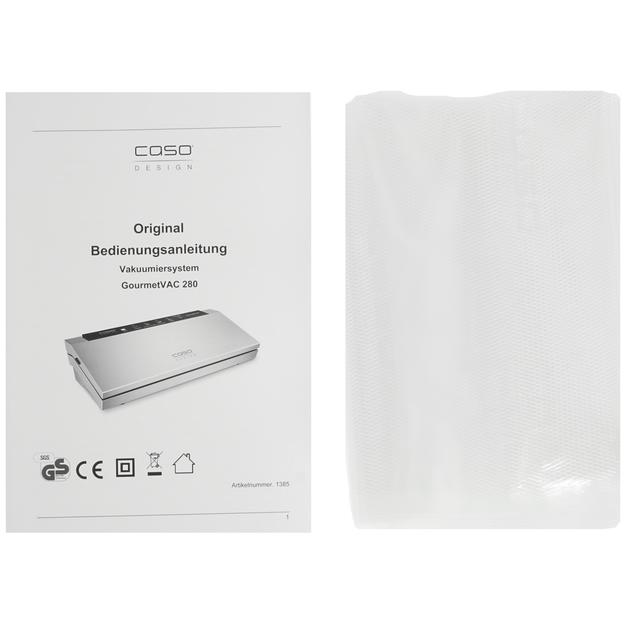 8118927 Вакуумный упаковщик CASO GourmetVAC 280 STDN-0015548 - Вид №6