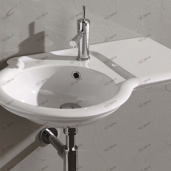 TS75 Подвесная раковина настенная овальная Olympia Ceramica  белая 