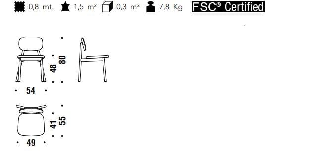 Мягкий стул MOROSO Klara ARCH-00152364 - Вид №3