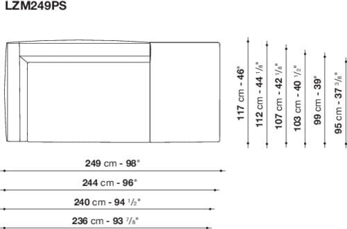 Угловой диван из ткани Maxalto Lucrezia Soft ARCH-00108784 - Вид №17