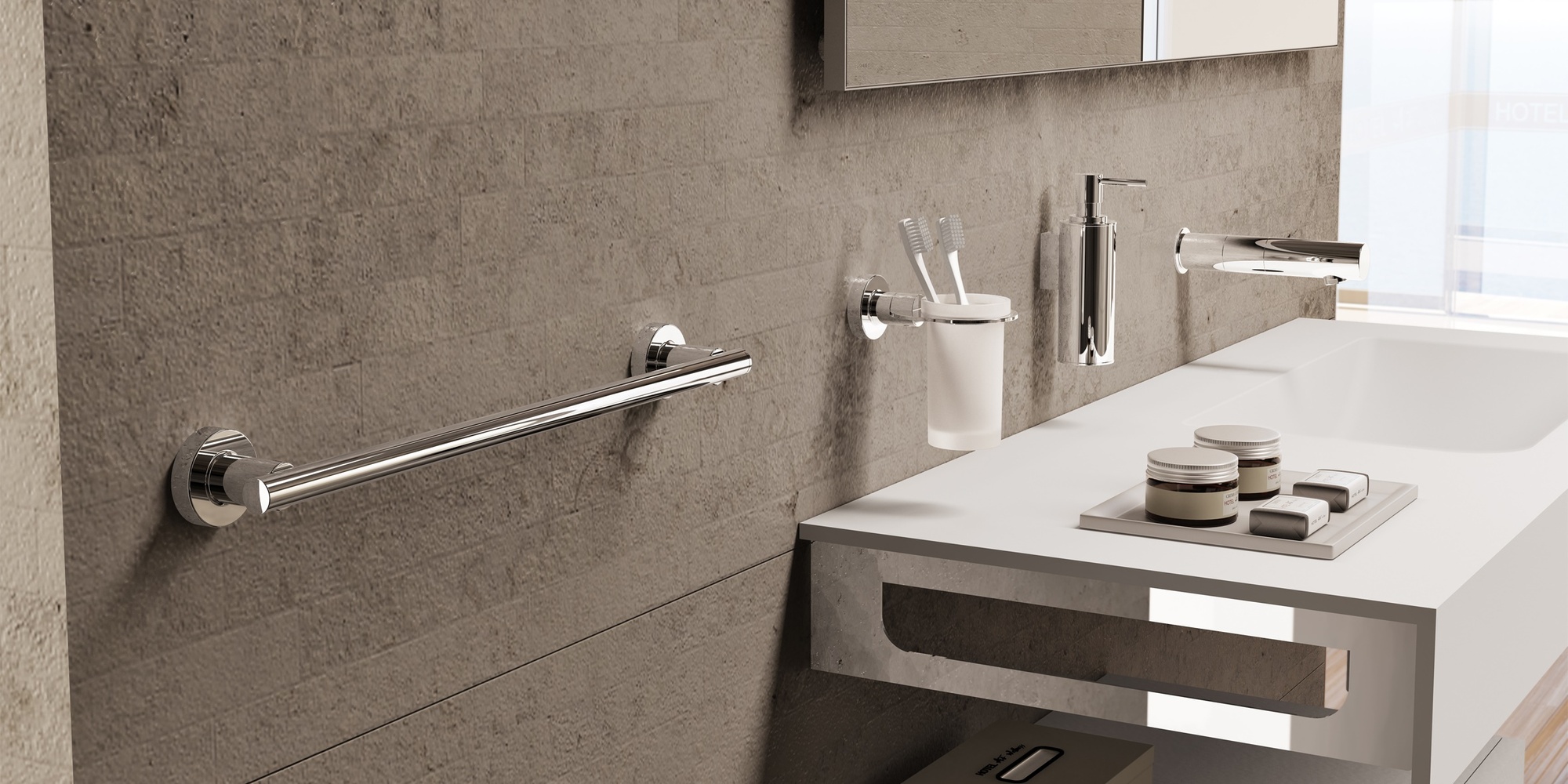 Sonia Полотенцедержатель 750 мм Tecno Project Хром 116829 - Вид №2