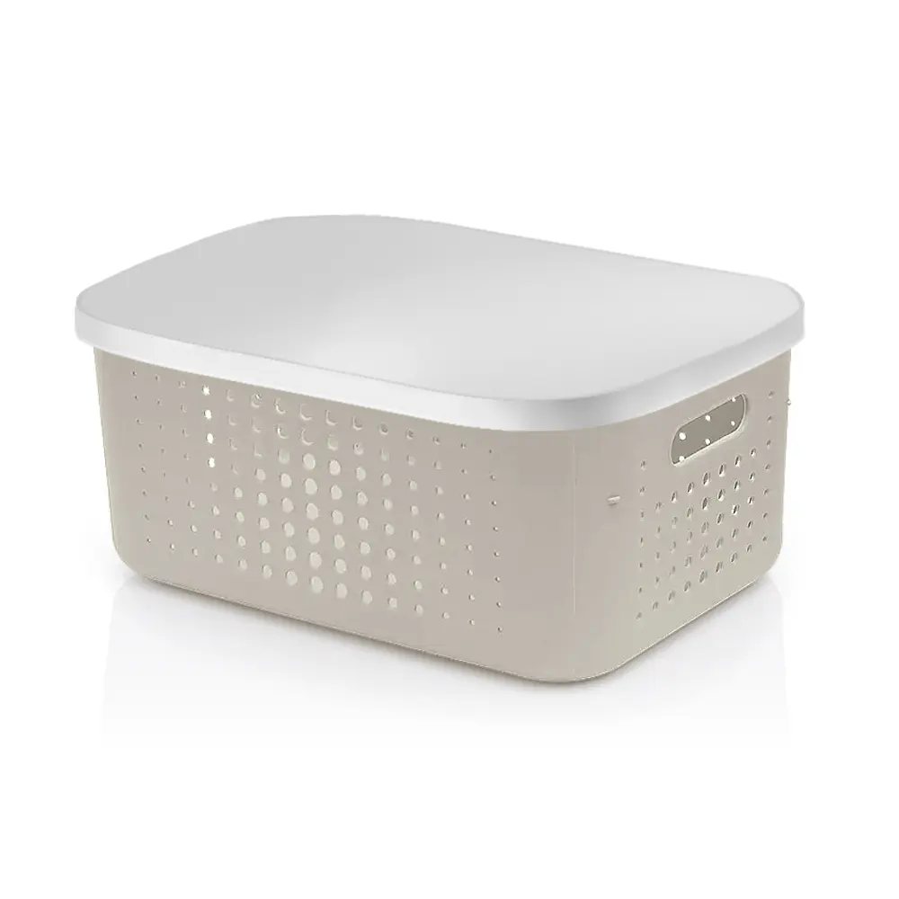Корзинка для хранения Bubble 13.4 л 26.1x37.4x16.4 см цвет бежевый Santreyd STLM-2161076