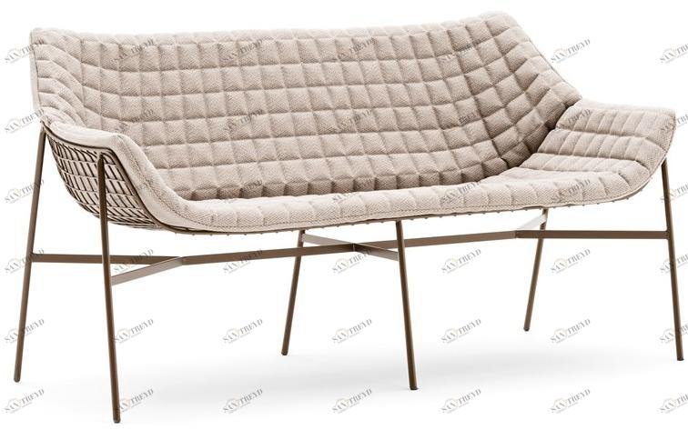 Varaschin 2-местный тканевый садовый диван Summer set sun-id-1490228