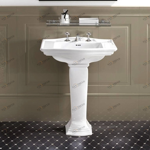 IBLM123FWES Подвесная раковина настенная овальная Devon&Devon  белая 