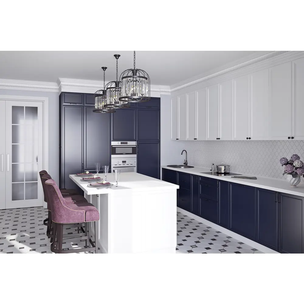 Фасад для кухонного шкафа Реш 33.1x102.1 см Delinia ID МДФ цвет белый STLM-2131416 - Вид №11