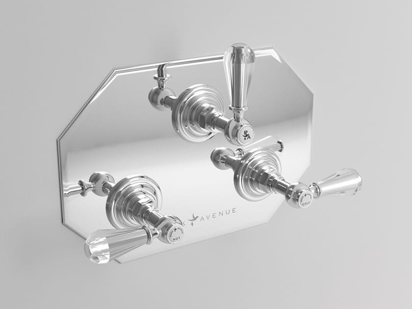 Смеситель для душа с 3 отверстиями и переключателем с пластиной Park Avenue Beatrice ARCH-00034011