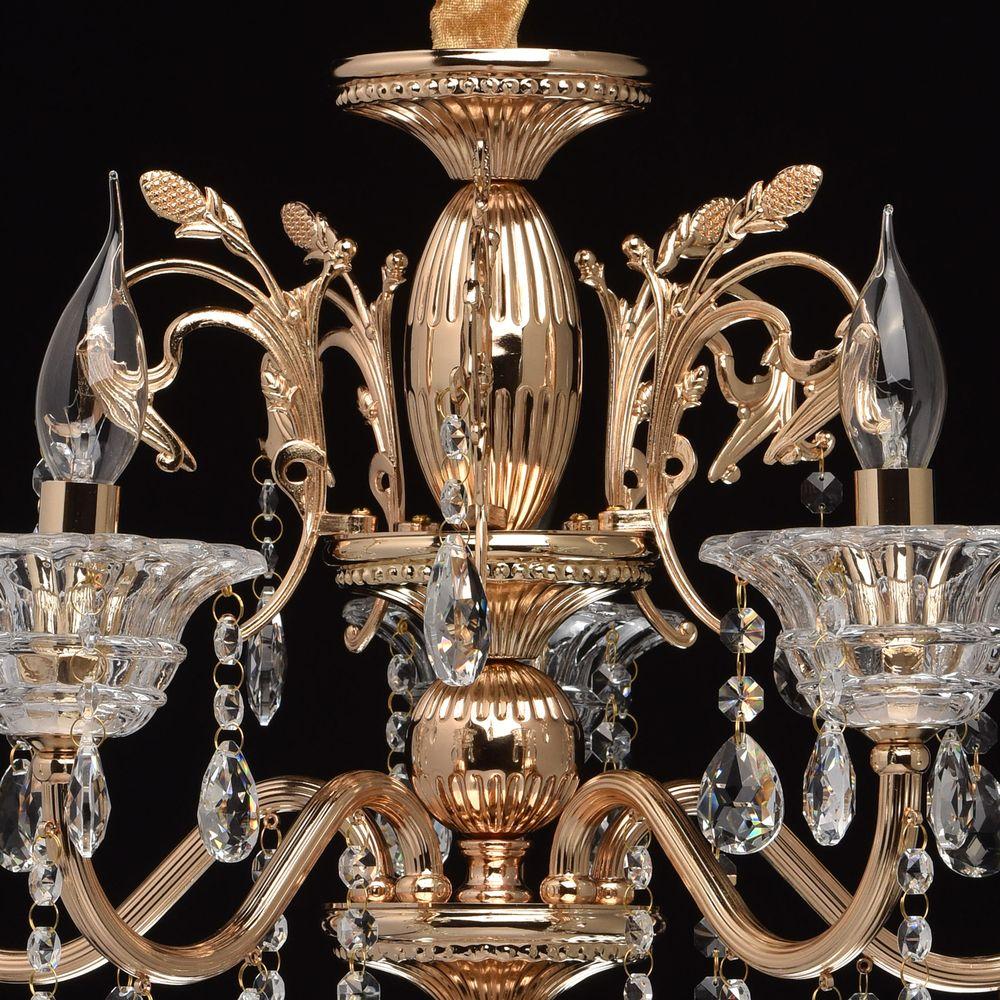 Подвесная люстра MW-Light Селена 11 482013105 MW-LIGHT ДИЗАЙНЕРСКИЕ, СЕЛЕНА 181571 Золотой  - Вид №3