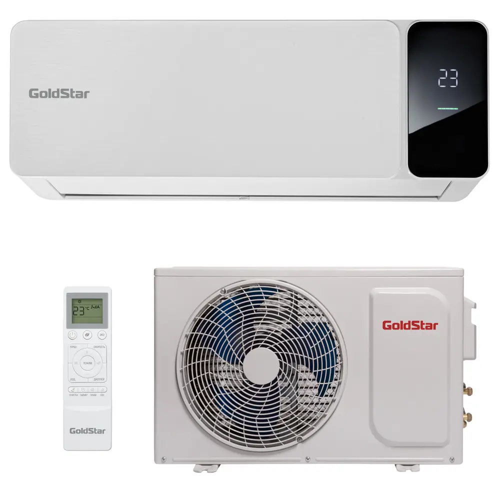 Сплит-система инверторная GoldStar GSACI-12HN1 12K BTU охлаждение/обогрев цвет белый STLM-2060297 - Вид №7