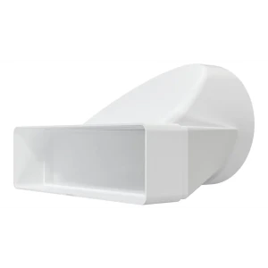 Переходник вентиляционный для плоских воздуховодов Fonet 60x204 мм D125 мм пластик