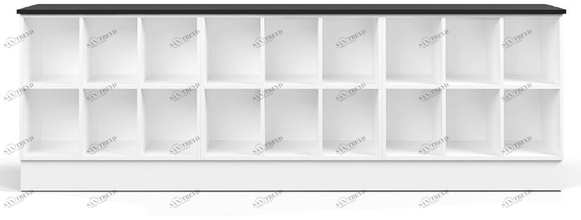 TreCe Низкий офисный книжный шкаф из ламината Combiline sun-id-1361770