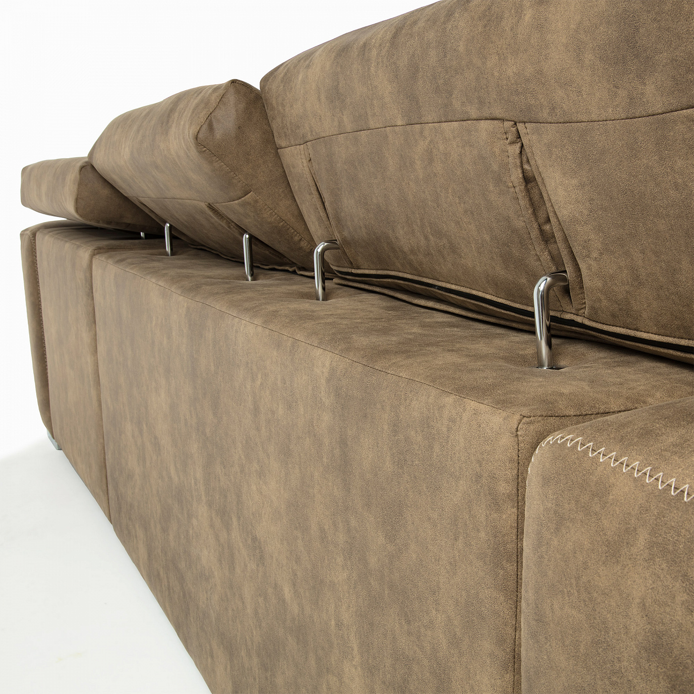 054402 Диван 3-х местный Singapore с шезлонгом коричневый La Forma Atlanta - Вид №3