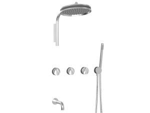 Набор термостатических встраиваемых ванн с ручным душем