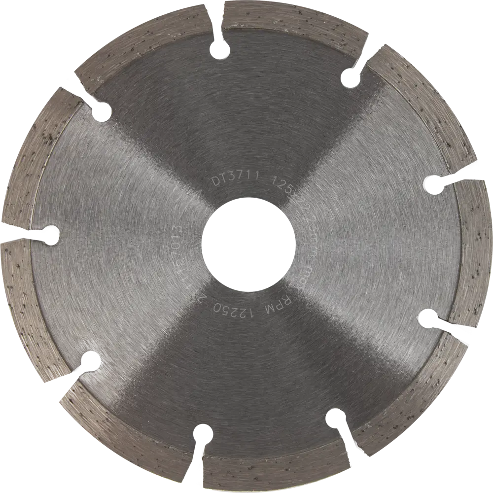 Диск алмазный по бетону Dewalt с сегментной кромкой 125x3 мм STLM-2167419 - Вид №1