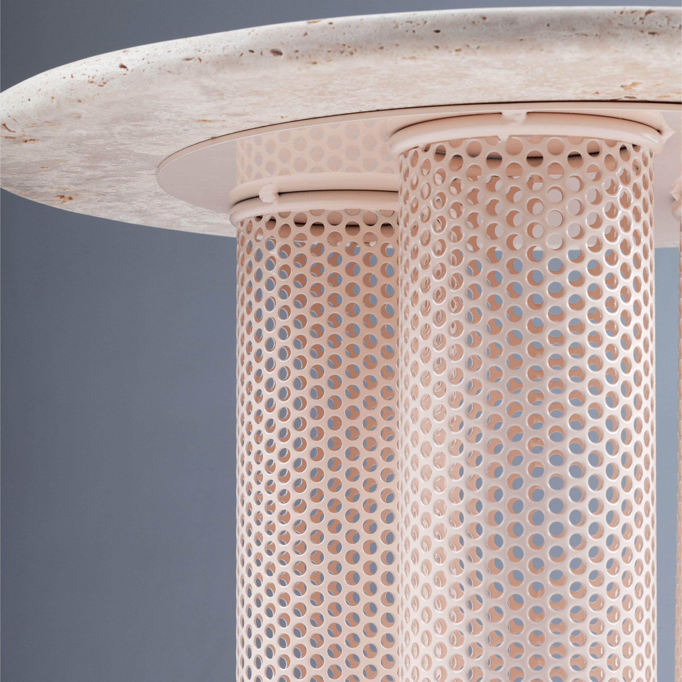 Мраморный низкий круглый журнальный столик Mambo Unlimited Ideas Ривьера ARCH-00050267 - Вид №1