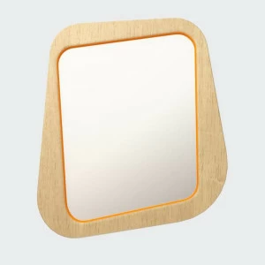 Зеркало настенное малое оранжевое Woodi WOODI ДИЗАЙНЕРСКИЕ 00-3966359 Оранжевый