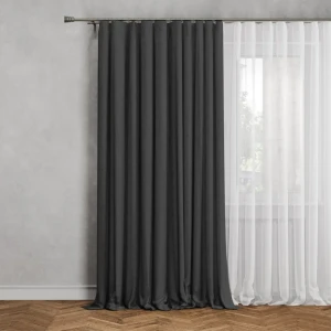 GARDEN Штора на ленте серого цвета 200×260 см для гостиной и спальни 89390607