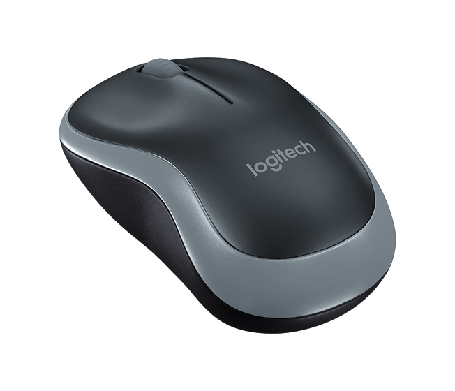 910-002238 Mouse wireless m185 swift grey Logitech Santreyd  - Вид №1