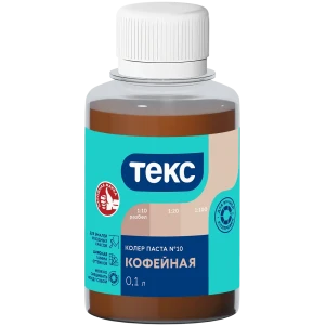 Колер паста Текс Универсал 0.1 л цвет кофейный 89344646 STLM-2039327