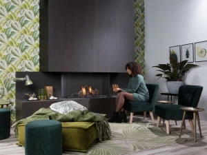 Element4 Трехсторонний газовый камин Summum