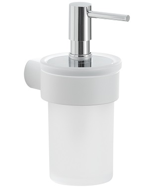 PI81(02) Gedy G-Pirenei, настенный стеклянный дозатор, цвет белый матовый 