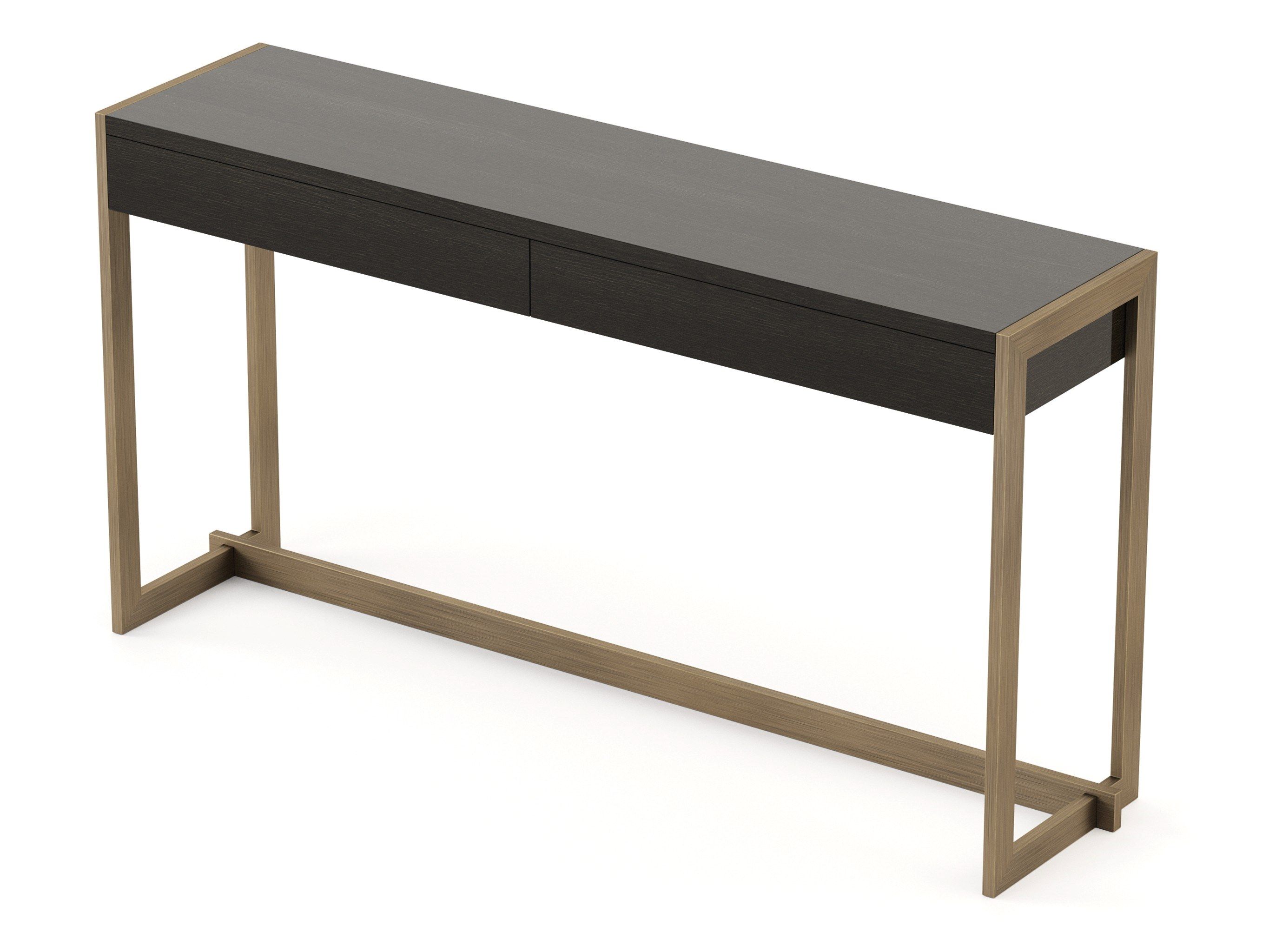 Консоль из нержавеющей стали и дерева Stylish Club ARCH-00127506 - Вид №1