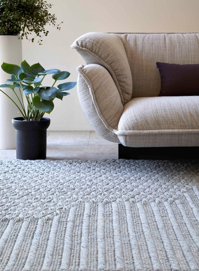 GAN Однотонный прямоугольный шерстяной коврик в современном стиле sun-id-1487332 - Вид №7