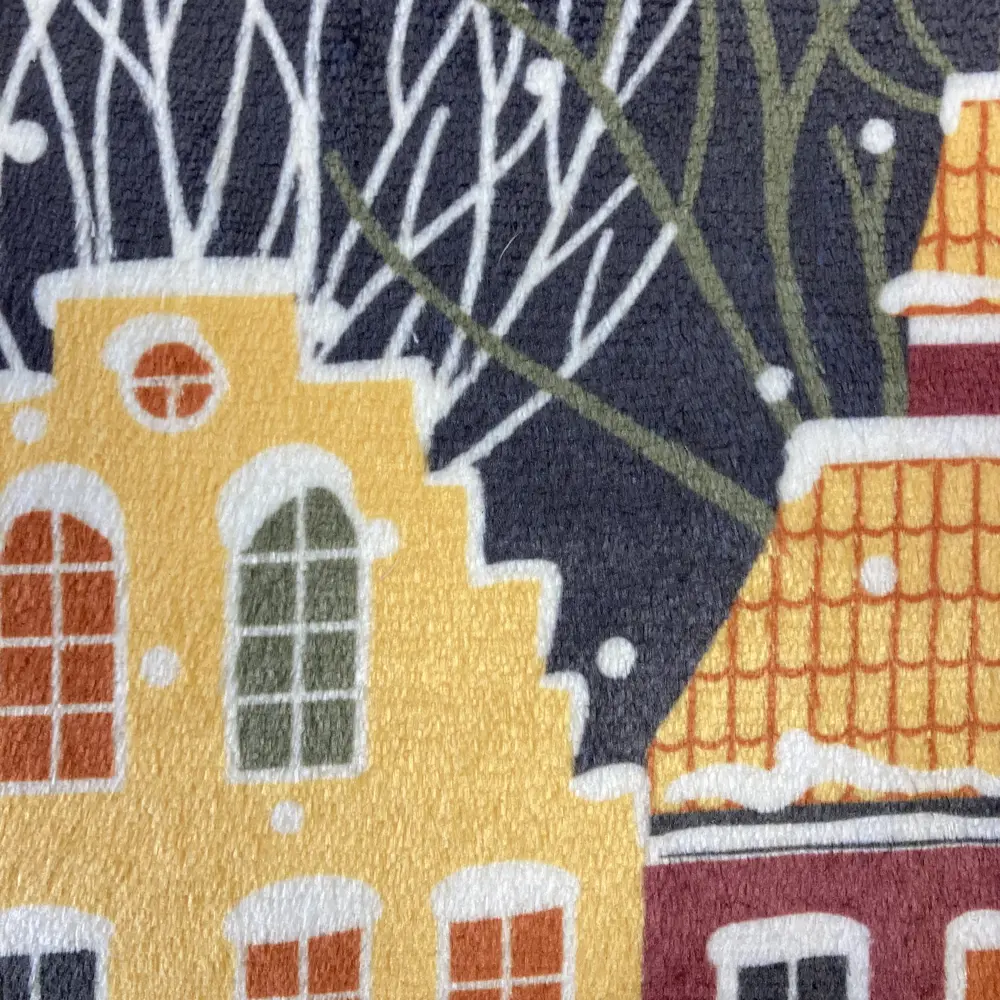 Плед Рождественский город 150x200 см микрофибра разноцветный Ardenza Новогодняя STLM-2160064 - Вид №1