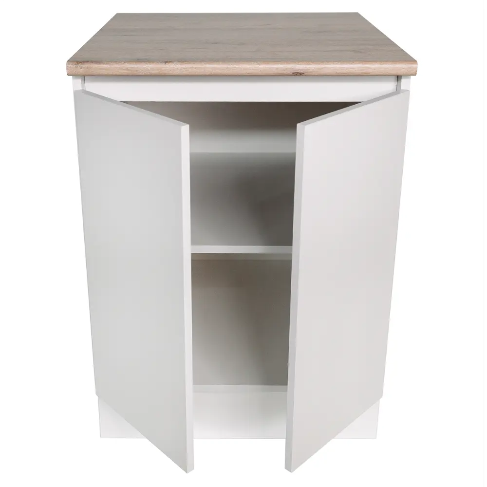 Кухонный шкаф напольный Миус 60x85x60 см ЛДСП цвет белый Santreyd STLM-2182176 - Вид №2
