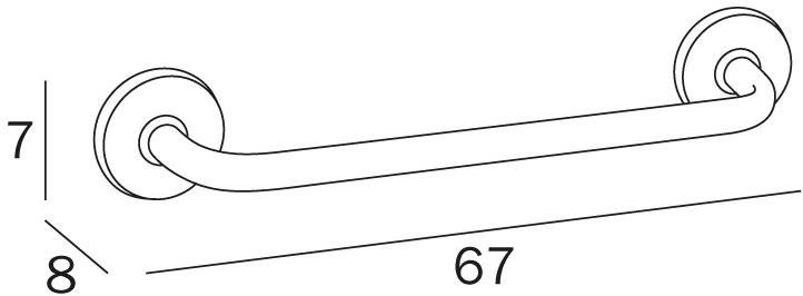 INDA® Вешалка для полотенец металлическая для гостиниц Hotellerie A0494 - Вид №3