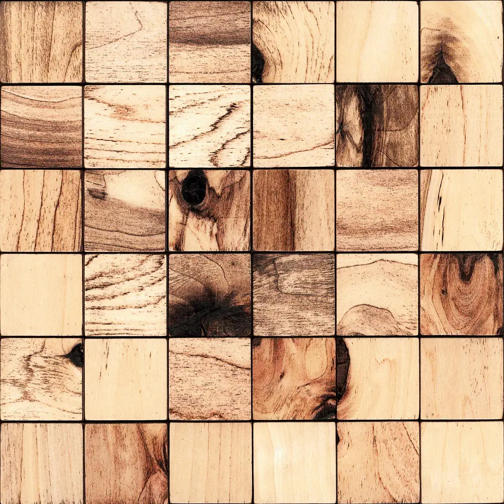 Деревянная мозаика РОСБИ 50x50 мм 300x300 мм Santreyd STLM-2047878 - Вид №1
