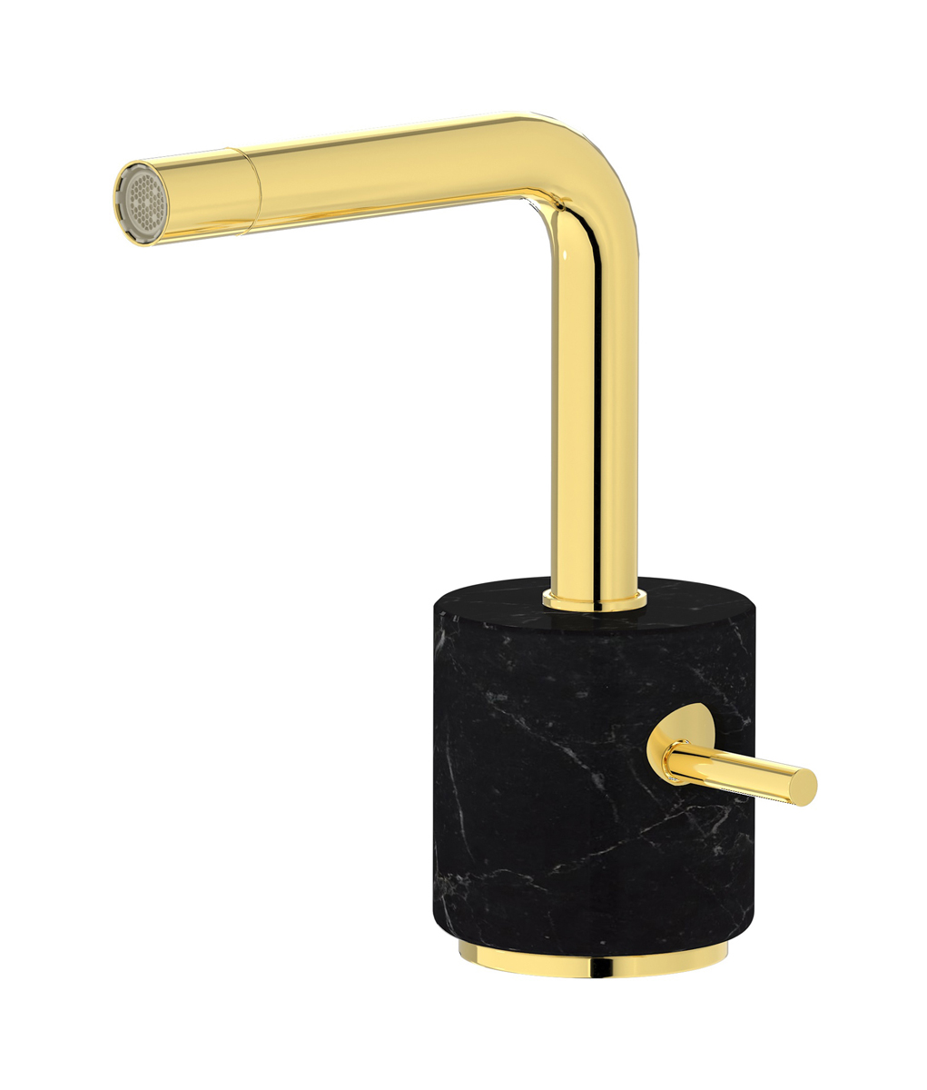 Смеситель для биде на 1 отверстие в комплекте с донным клапаном. WE ARE IB mm220oo_2 Gold Marmo