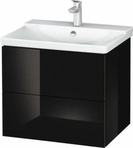 LC624404040 Тумбочка подвесная L-Cube #LC6244 620 x 481 мм Черный глянцевый лак