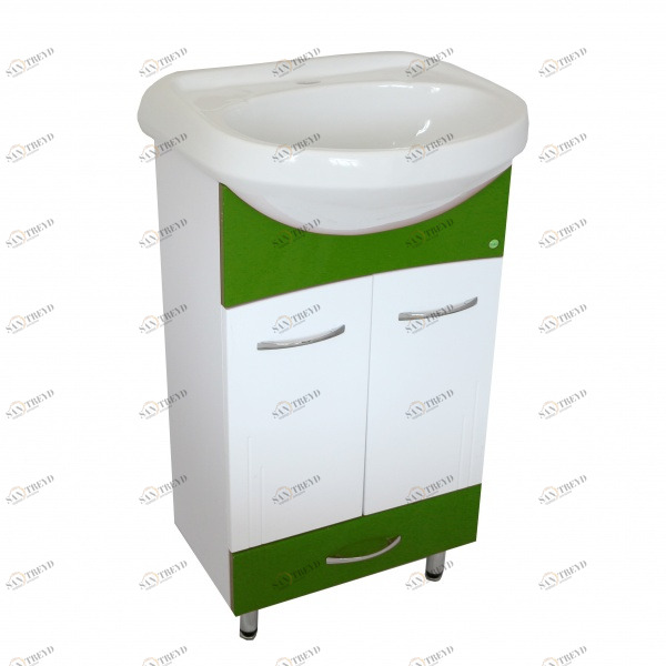 Тумба Браво 50 - Стиль зеленый с ящик. (К) 11904 VAKO 232326