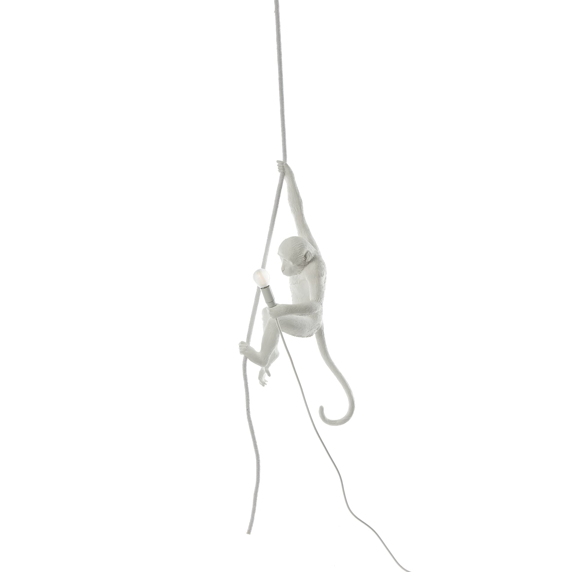 Светильник Monkey Lamp Whith Rope, белый Seletti 14883 - Вид №7