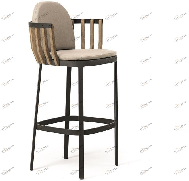 Ethimo Табурет садовый высокий со спинкой Swing sun-id-1419240