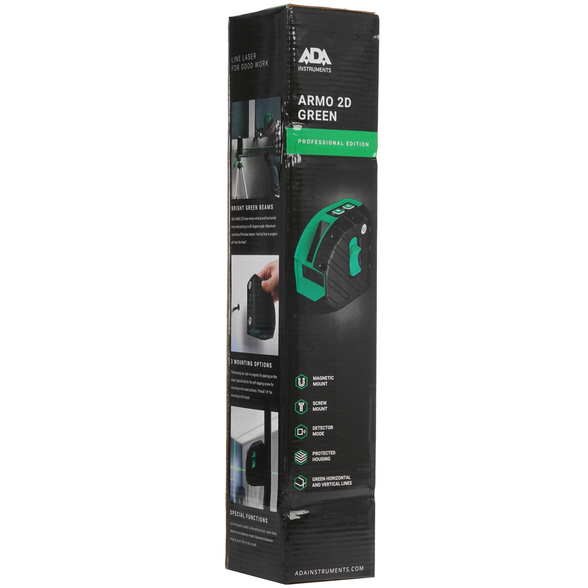 Лазерный уровень ADA ARMO 2D Green Professional Edition А00575 4884339 STDN-0017090 - Вид №8