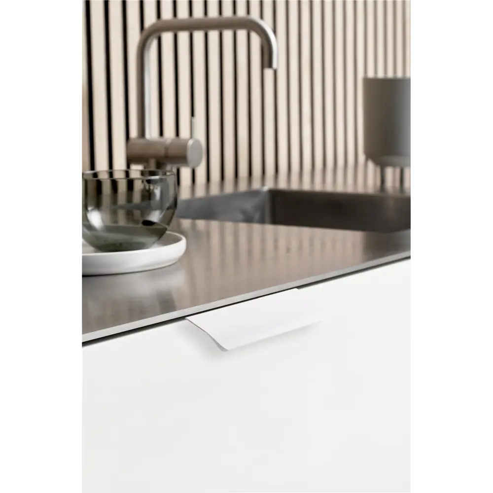 Мебельная ручка-ракушка Лион белый 96 мм AKS STLM-2070489 - Вид №5