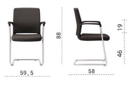 Мягкий тканевый консольный стул Las Mobili обзор ARCH-00058447 - Вид №4