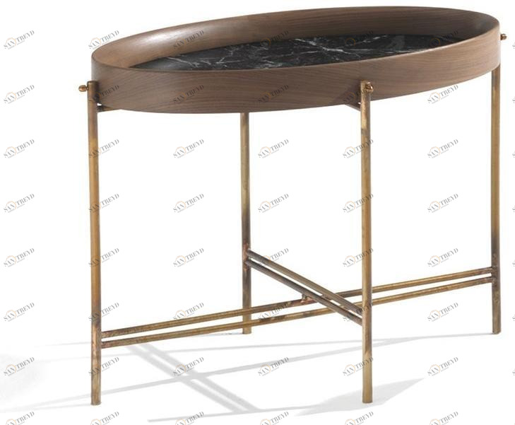 Frigerio Salotti Низкий овальный журнальный столик с подносом sun-id-1444017