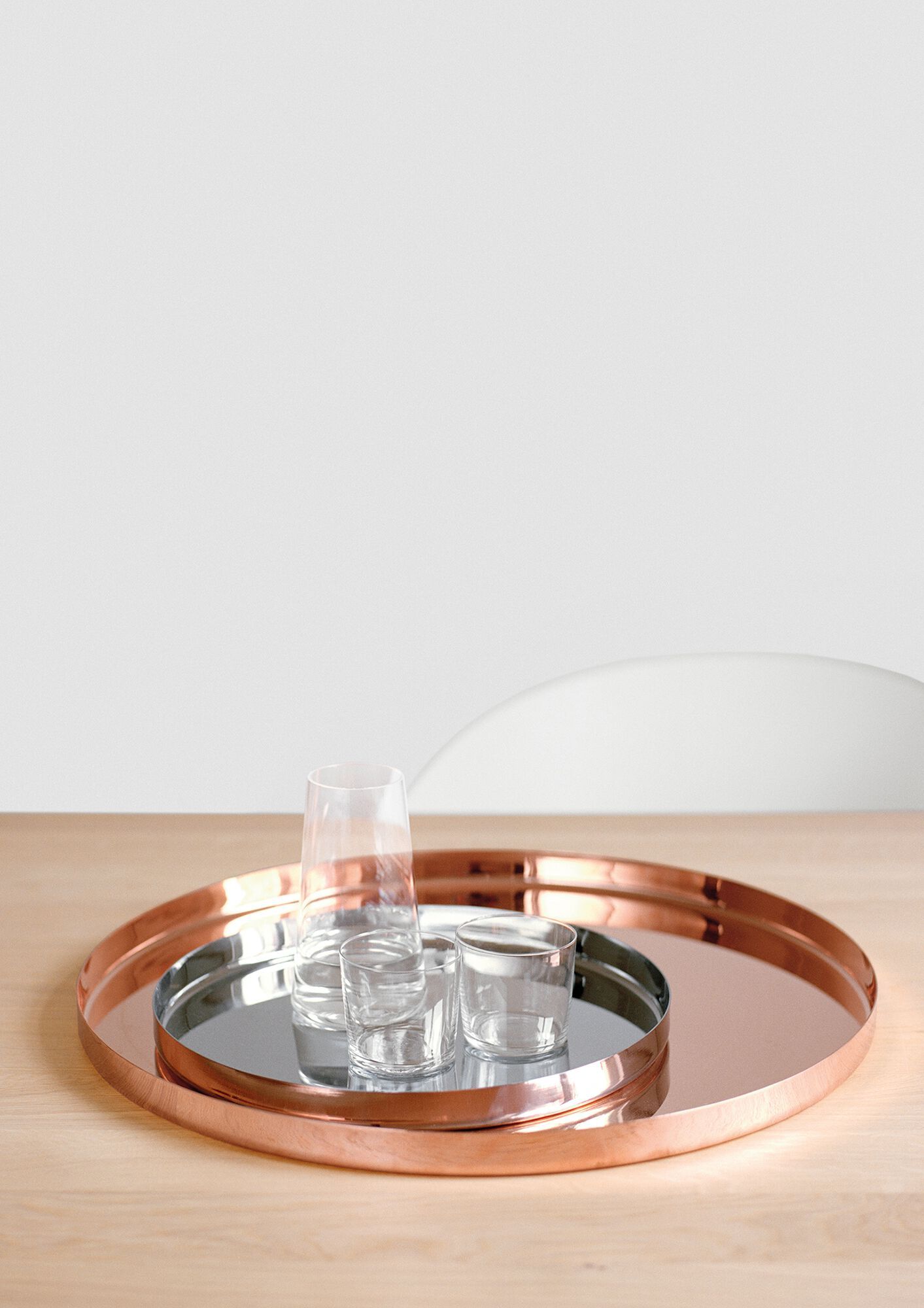 Круглый металлический журнальный столик с подносом e15 Habibi ARCH-00040117 - Вид №19