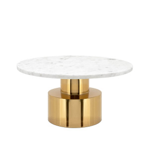 450271-18 ABHIKA КОФЕЙНЫЙ СТОЛ WHITE/GOLD