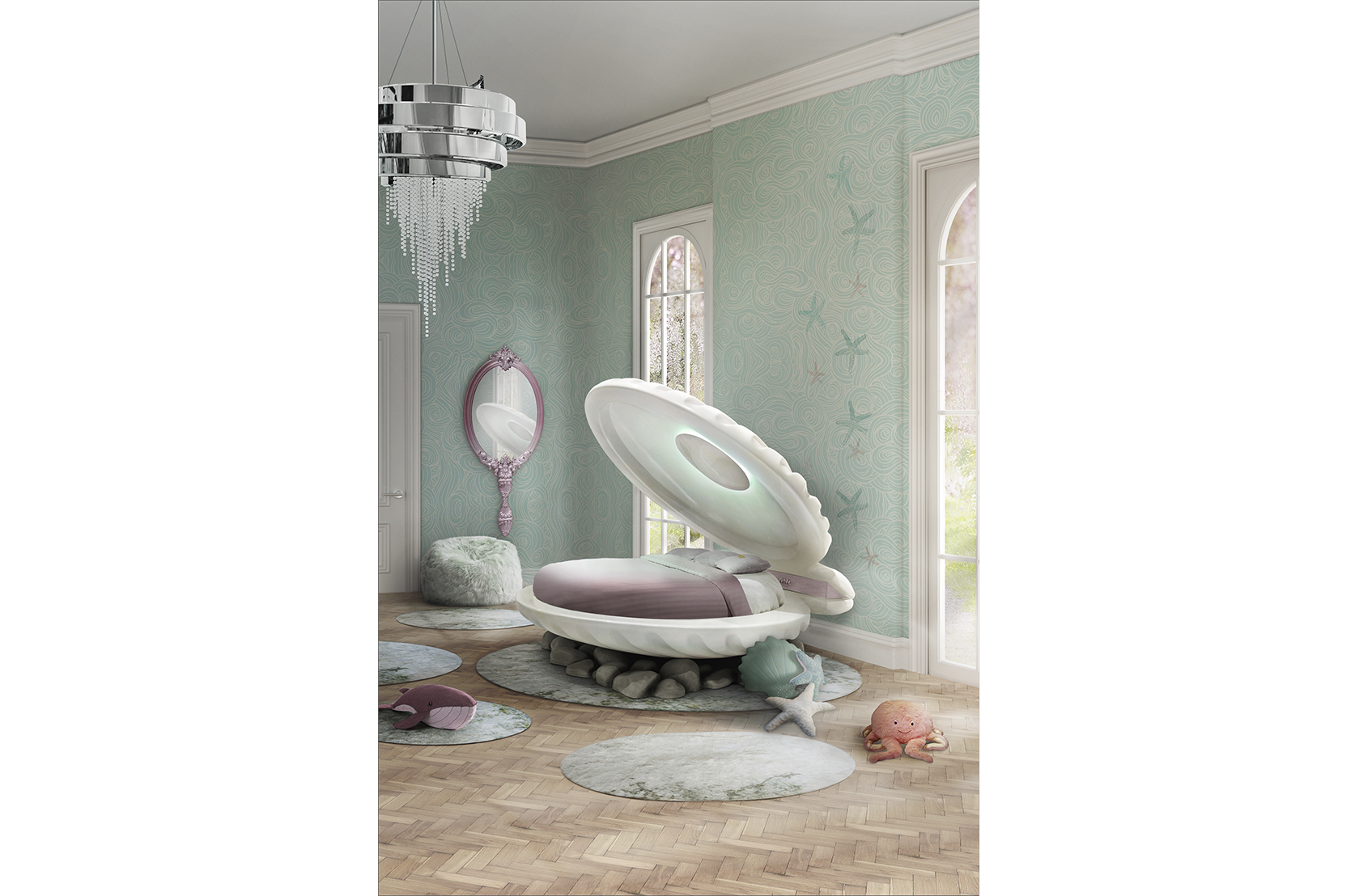 CIST765 Детская кровать ракушка Русалочка Circu  - Вид №14