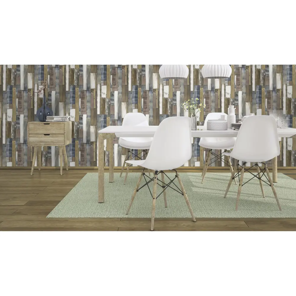 Обои бумажные для детской 0.53х10 м ламинат цвет коричневый Ra 203707 Rasch STLM-2118378 - Вид №2