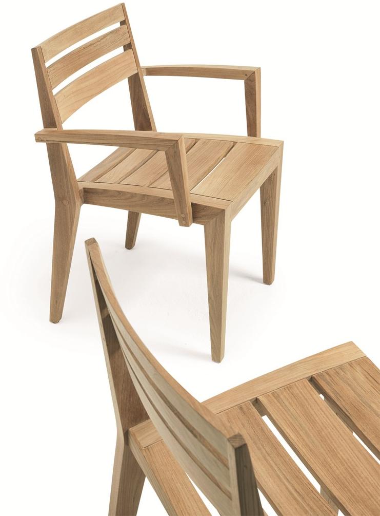 Ethimo Садовый стул из тика с подлокотниками Ribot Rbpdim010 - Вид №14